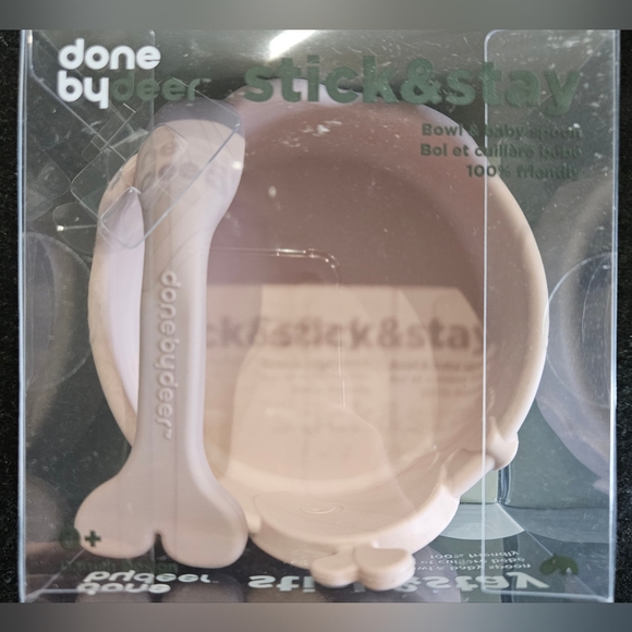 Food Grade Silicone Pink Baby Toddler Spout Cup Spoon Bowl Plate with Suction - Picture 10 of 13